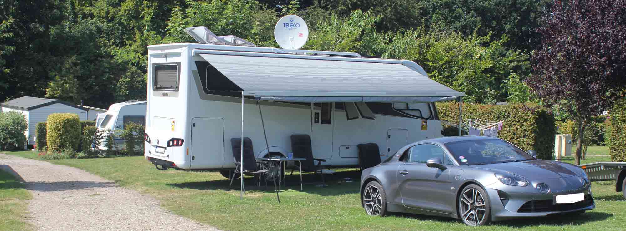 emplacement camping caravane leules les roses